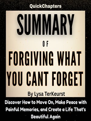 cover image of Summary of Forgiving What You Can't Forget